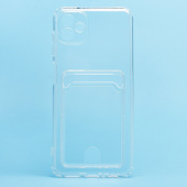 Чехол-накладка - SC276 с картхолдером для "Samsung SM-A045 Galaxy A04" (transparent)