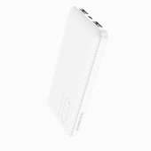 Внешний аккумулятор Borofone BT28 (пов.уп) 10 000mAh Micro USB/USB*2 (white)