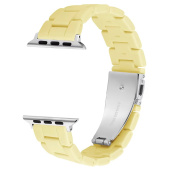 Ремешок - ApW30 Apple Watch 38/40/41мм акриловый (yellow)