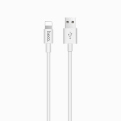 Кабель USB - Apple lightning Hoco X23 Skilled  100см 2,1A  (white)