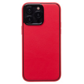 Чехол-накладка - PC084 экокожа для "Apple iPhone 14 Pro Max" (red) (219686)