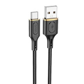 Кабель USB - Type-C Hoco X95 Goldentop  100см 3A  (black)