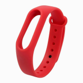 Ремешок - WB13 Xiaomi Mi Band 3/Mi Band 4 силикон на кнопке (регулируемый) (red)