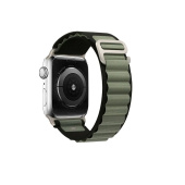 Ремешок - ApW27 Alpine Loop Apple Watch 38/40/41 mm текстиль (black/green)