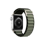 Ремешок - ApW27 Alpine Loop Apple Watch 38/40/41мм текстиль (black/green)