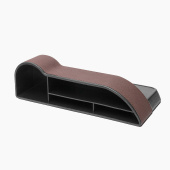 Органайзер - автомобильный карман между сиденьями эко кожа (brown)