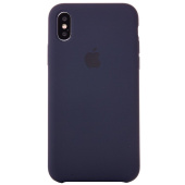 Чехол-накладка [ORG] Soft Touch для "Apple iPhone X/iPhone XS" (dark blue)