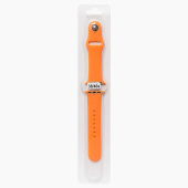 Ремешок - ApW Sport Band Apple Watch 38/40/41 mm силикон на кнопке (S) (light orange)