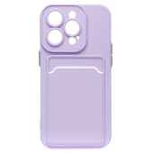 Чехол-накладка - SC315 с картхолдером для "Apple iPhone 14 Pro" (light violet) (214395)