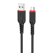 Кабель USB - micro USB Hoco X59 Victory  300см 2,4A  (black)