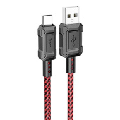 Кабель USB - Type-C Hoco X94 Leader  100см 3A  (red)