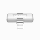 Адаптер Borofone BV6 Comfortable Apple dual Lightning digital audio converter (white)