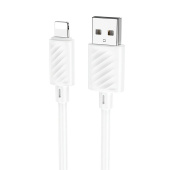 Кабель USB - Apple lightning Hoco X88  100см 2,4A  (white)