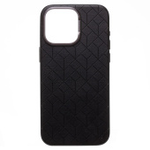 Чехол-накладка - SM089 SafeMag экокожа  для "Apple iPhone 15 Pro Max" (black)