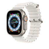 Ремешок - ApW26 Ocean Band Apple Watch 38/40/41 mm силикон (white)