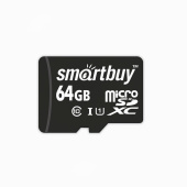 Карта флэш-памяти MicroSD 64 Гб Smart Buy без SD адаптера (class 10)