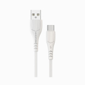 Кабель USB - Type-C Borofone BX37 Wieldy  100см 3A  (white)