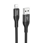 Кабель USB - Apple lightning Hoco X72 Creator  100см 2,4A  (black)