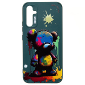 Чехол-накладка - SC335 для "Samsung Galaxy A34"  (медведь) (dark green) (227139)