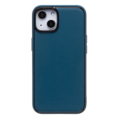 Чехол-накладка - PC084 экокожа для "Apple iPhone 14" (blue) (219674)