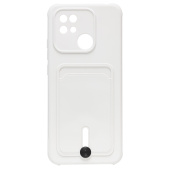 Чехол-накладка - SC304 с картхолдером для "Xiaomi Redmi 10C" (white) (208525)