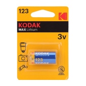 Батарейка 123 Kodak MAX CR123A (1-BL) (6/12)