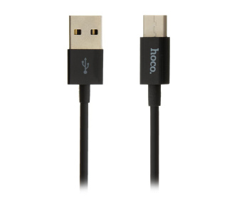 Кабель USB - micro USB Hoco X23 Skilled  100см 2,1A  (black)