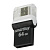 Флэш накопитель USB 64 Гб Smart Buy OTG Poko (black)