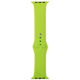 Ремешок - ApW Sport Band Apple Watch 42/44/45мм силикон на кнопке (L) (green)