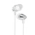 Проводные наушники с микрофоном внутриканальные Borofone BM38 Bright sound Jack 3,5  (white)