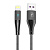 Кабель USB - Apple lightning SKYDOLPHIN S49L (текстиль)  100см 3A  (black)