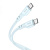 Кабель Type-C - Type-C Hoco X97 Crystal PD 60W 100см 3A  (light blue)