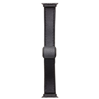Ремешок - ApW38 Square buckle Apple Watch 38/40/41мм экокожа (black)