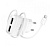 Адаптер Сетевой с кабелем Hoco C59A Mega Joy 2USB 2,4A/10W (USB/Lightning) (white)