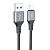 Кабель USB - Apple lightning Hoco X86 Spear  100см 2,4A  (black)