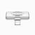 Адаптер Borofone BV6 Comfortable Apple dual Lightning digital audio converter (white)