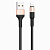 Кабель USB - Apple lightning Hoco X26 Xpress  100см 2,4A  (black/gold)