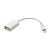 Кабель OTG - Apple lightning Glossar  10см 1A  (white)