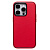 Чехол-накладка - PC084 экокожа для "Apple iPhone 15 Pro" (red) (227437)