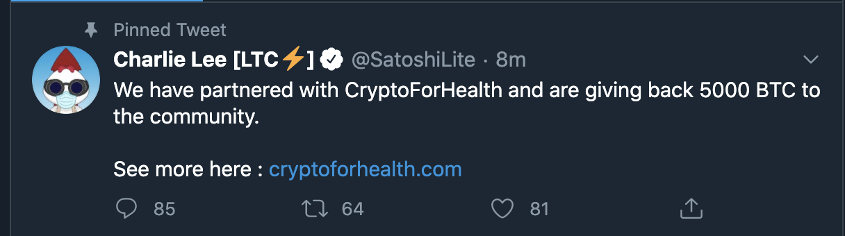 Twitter аккаунт основателя Litecoin был взломан