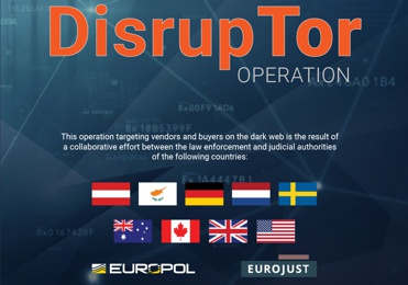 В ходе проведения масштабной операции совместно с EUROPOL и EUROJUST были задержаны 179 продавцов из даркнета торгующих наркотическими вещами