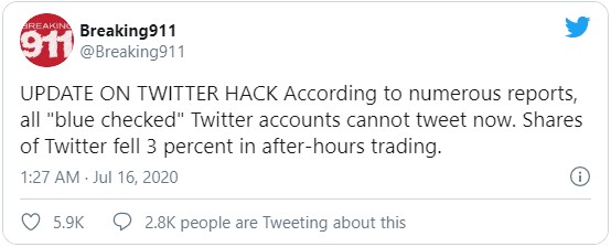 Twitter ограничил всем верифицированным пользователям публиковать посты и менять пароли