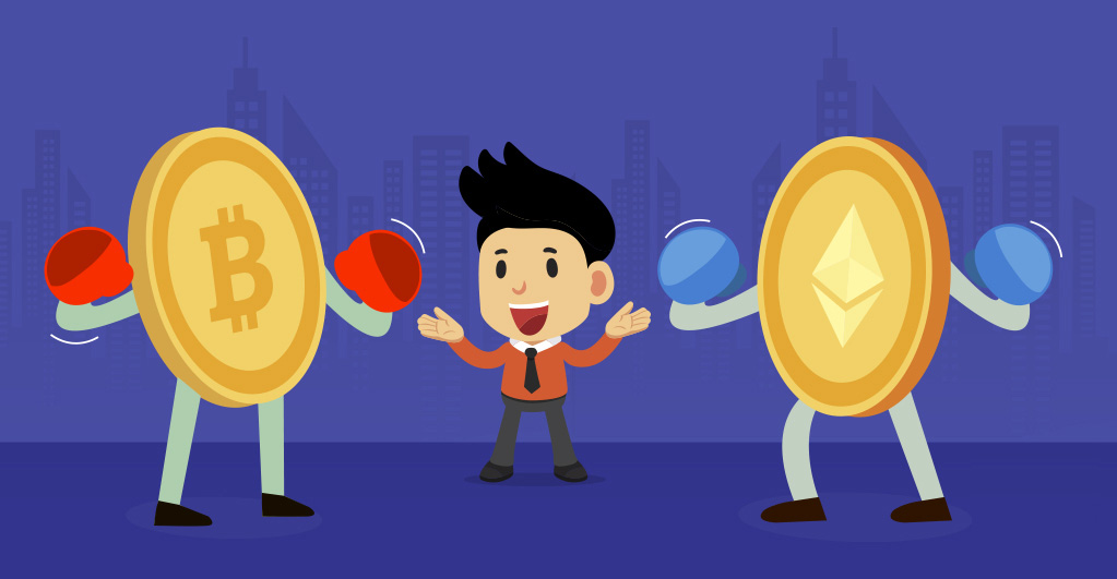 Ethereum обгоняет биткоин по числу активных адресов