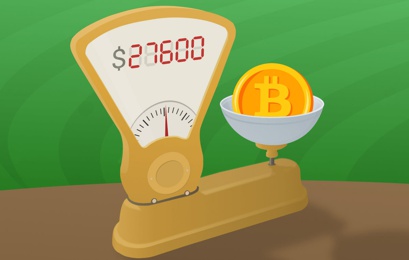 Цена биткоина пробила отметку $28 400