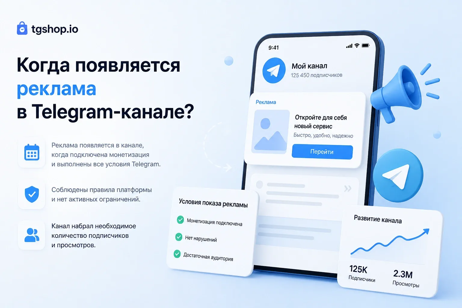 Когда появляется реклама в Telegram-канале?