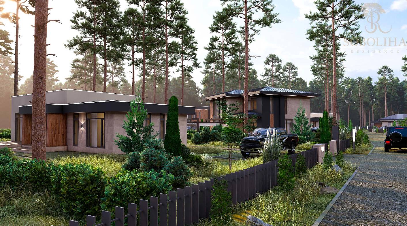 Рендер коттеджного поселка