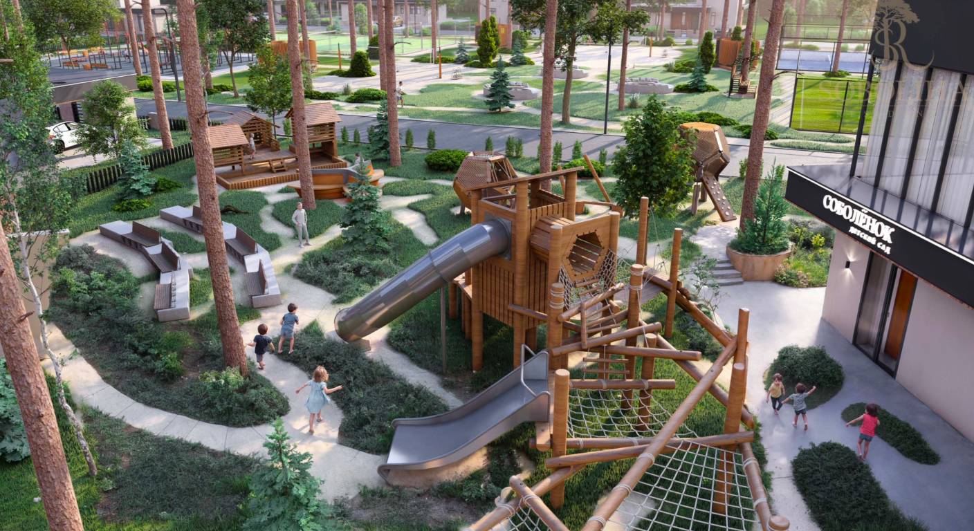 Рендер детской площадки