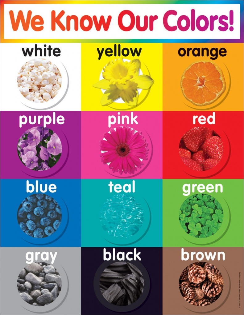 We Know Our Colors! chart
