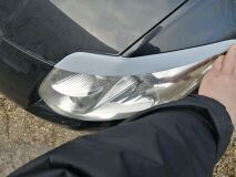 Накладки на фары (реснички) для Toyota Auris 2006-2010