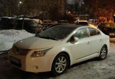 Реснички на фары для Toyota Avensis T270 2008-2011